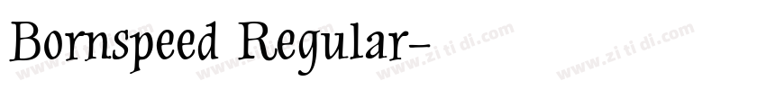 Bornspeed Regular字体转换